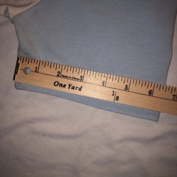 Cherry AKA Color Block Light Blue Dark Blue White Medium Modern Shirt - - Picture 4 of 7